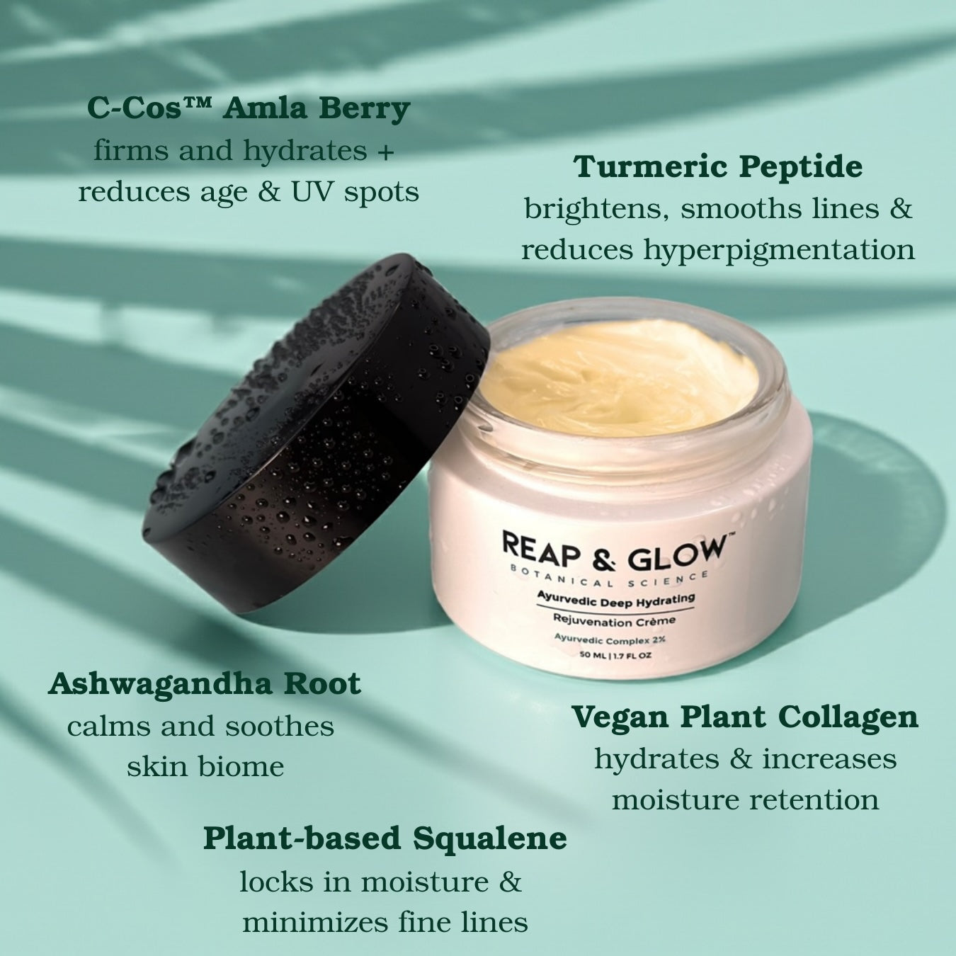 Turmeric Peptide Firming & Smoothing Serum +  Ayurvedic Deep Hydrating Rejuvenation Crème