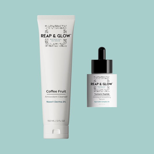 Coffee Fruit Antioxidant Cleanser + Turmeric Peptide Firming & Smoothing Serum
