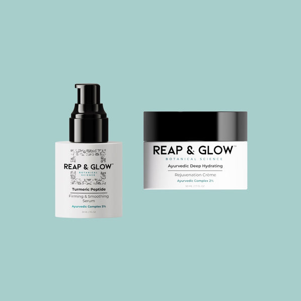 Turmeric Peptide Firming & Smoothing Serum +  Ayurvedic Deep Hydrating Rejuvenation Crème