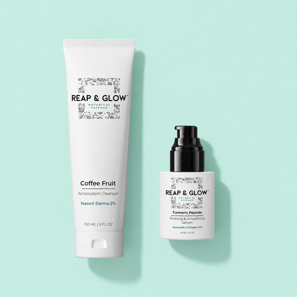 Coffee Fruit Nourishing Cleanser + Turmeric Peptide Firming Serum Value Set