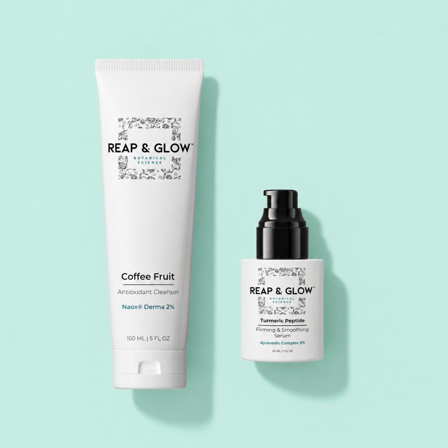 Coffee Fruit Nourishing Cleanser + Turmeric Peptide Firming Serum Value Set